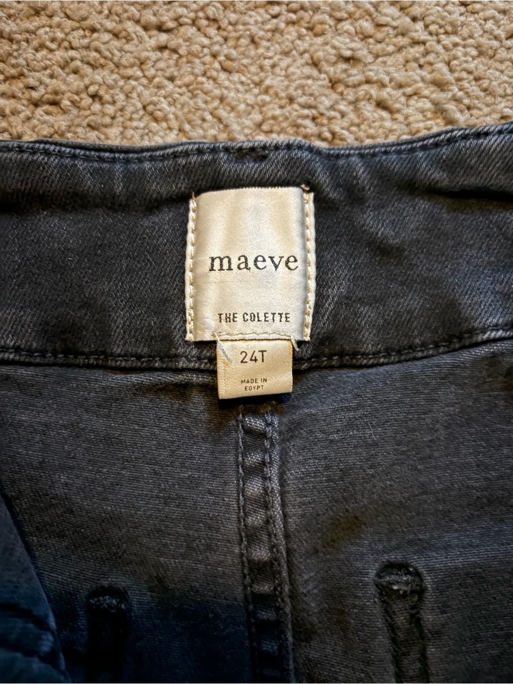 Anthropologie Maeve dark navy/black pants